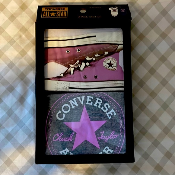 Converse Other - Infant Converse onesie set! 0-6 months